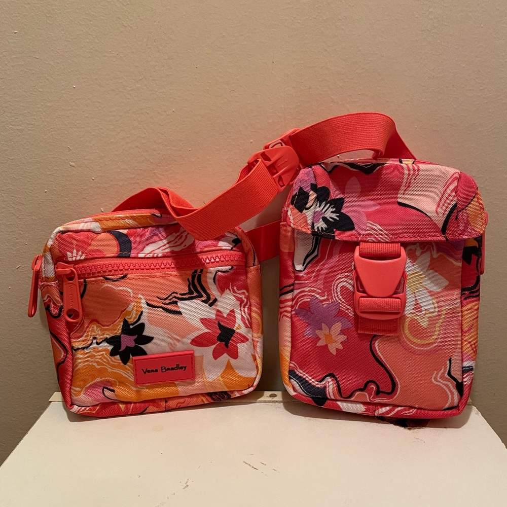 Vera Bradley ReActive Belt Bag Sling in Rosa Agate – Convertible Fanny Pack
